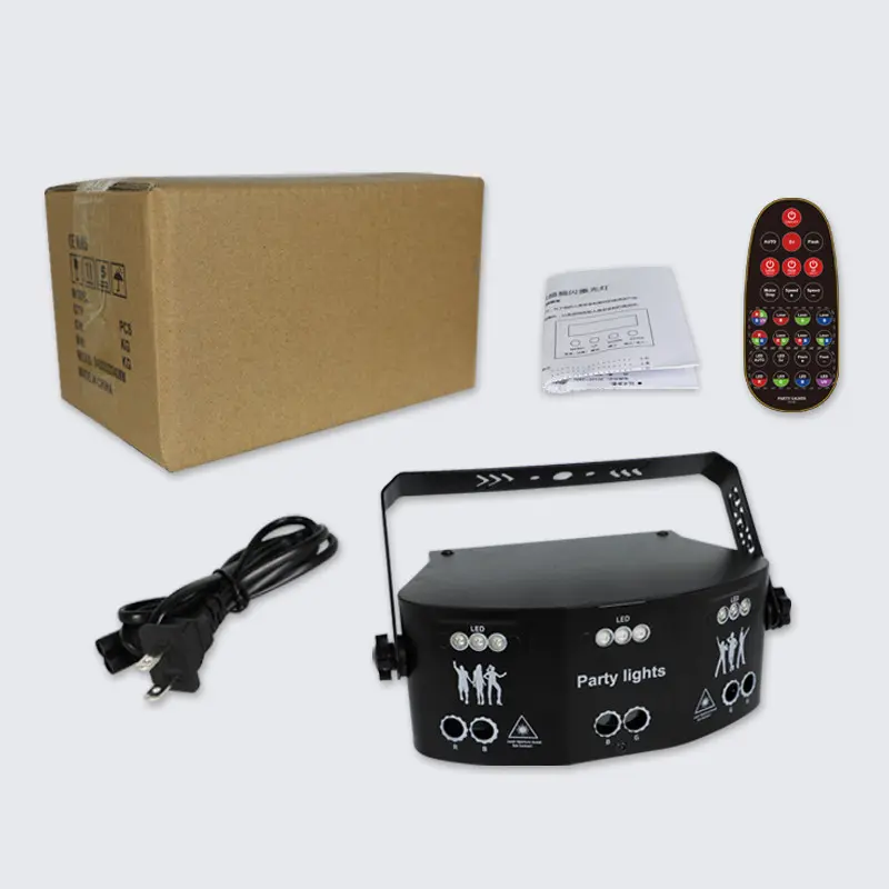 Lampu Laser Proyektor Disco Lighting Panggung Disko RGB Party Light 7