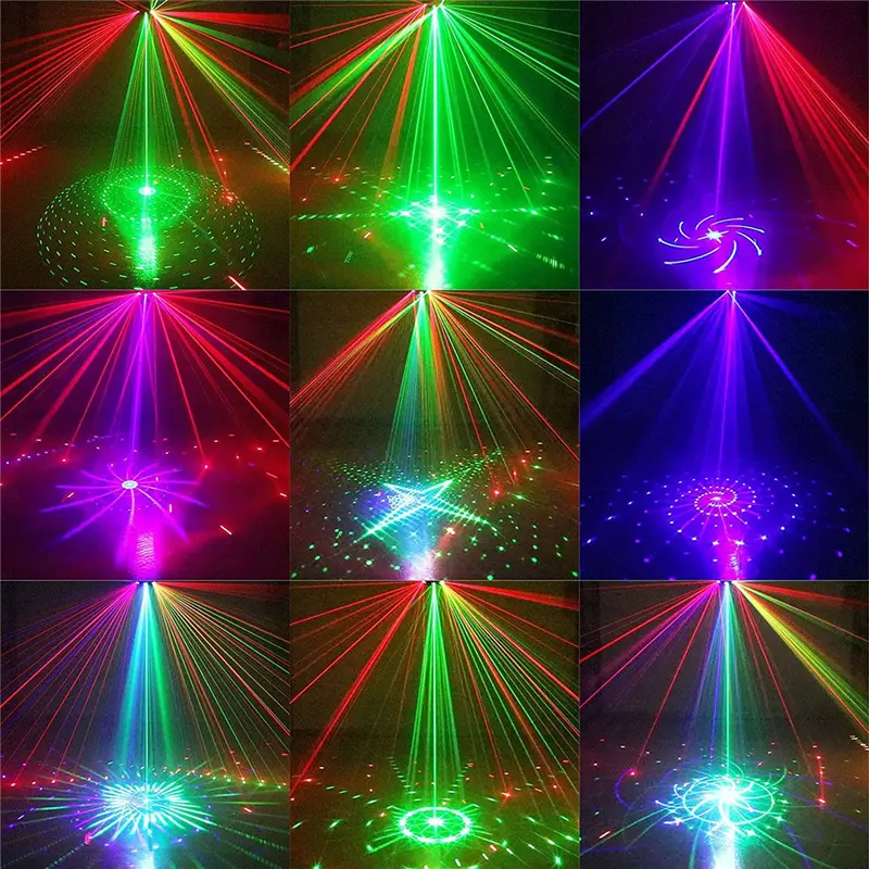 Lampu Laser Proyektor Disco Lighting Panggung Disko RGB Party Light 5