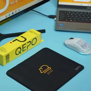 Mousepad QEPO Small S1 / S2 / S3 Motif Mice /Smile /Abstrak 24 x 20 cm