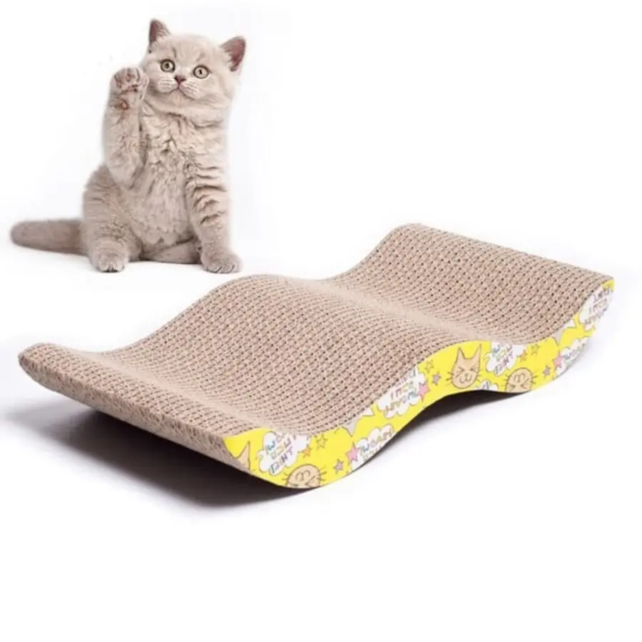 Garukan Kucing Scratching Pad Papan Cakaran Kucing LIUK Gelombang