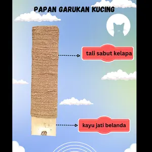 PAPAN GARUKAN KUCING-CAT SCRATCHER 2 VARIASI PANJANG/TALI SABUT KELAPA
