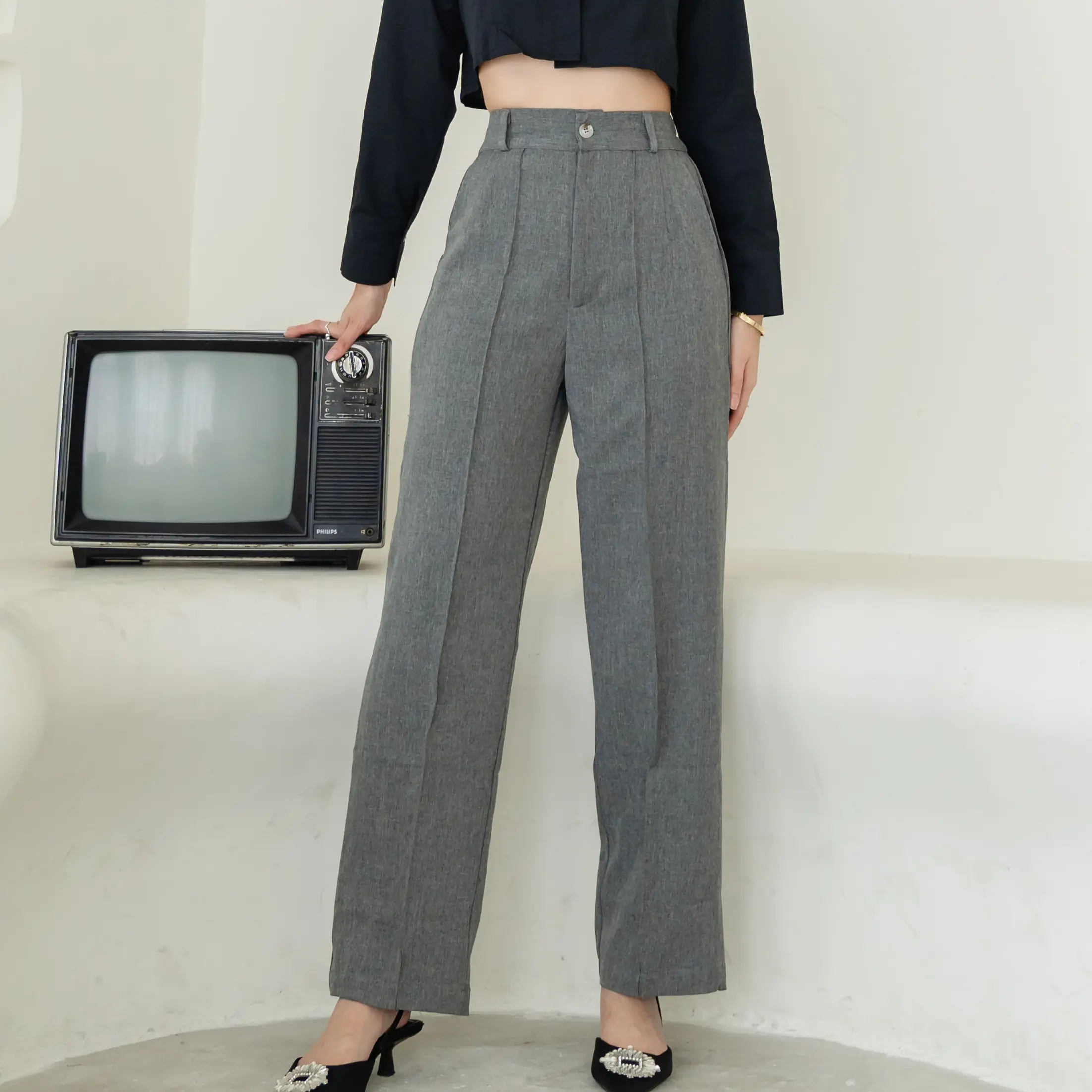 GIO PANTS / CELANA PANJANG HIGHWAIST / CELANA WANITA
