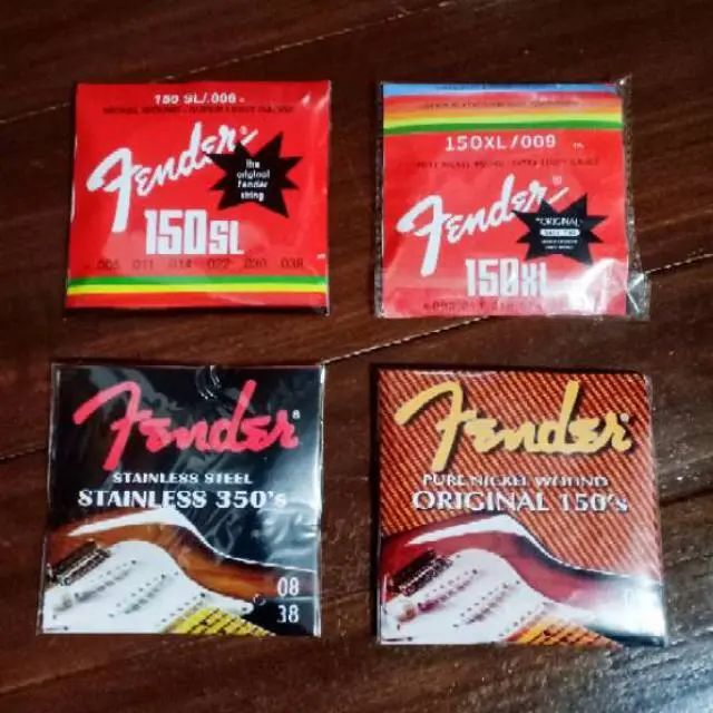 senar gitar akustik elektrik fender set 08 09 2