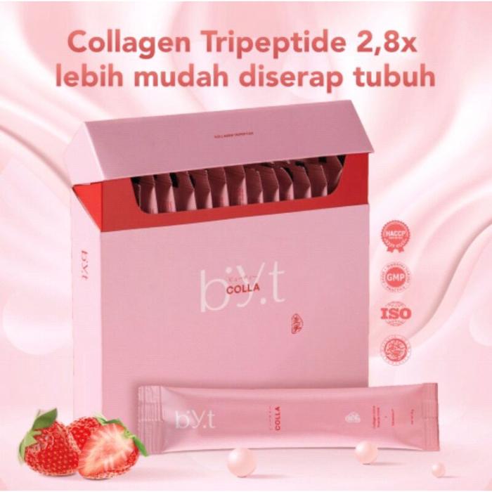 Gambar BYT COLLA 1 Box 16 Sachet Collagen Tripeptide Gluthatione Byoote B.Y.T - 8SACHET 1/2BOX dari Gorilla Supplement Kab. Bandung Tokopedia