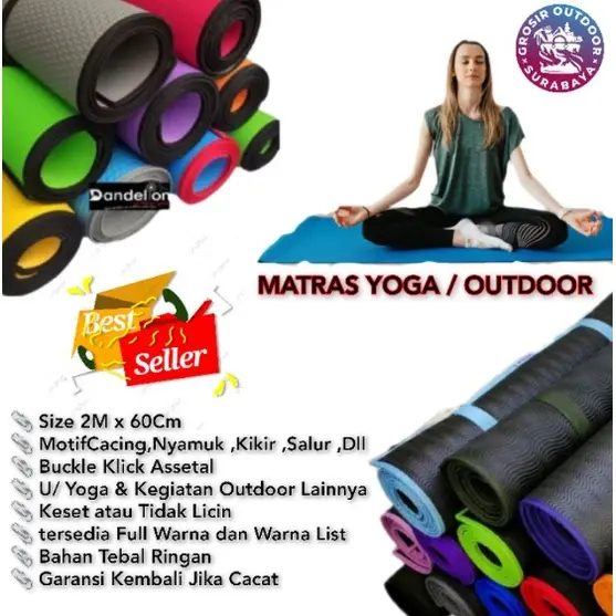 MATRAS CAMPING OLAHRAGA YOGA OTUTDOOR MURAH BAHAN TEBAL BERKUALITAS Tidur