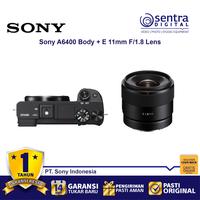 Gambar Sony Alpha A6400 (Body Only) With E 11mm F/1.8 Lens (SEL11F18) - BO dari Sentra Digital Kota Surabaya 4 Tokopedia