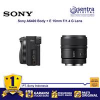 Gambar Sony Alpha A6400 (Body Only) With E 15mm F/1.4 G Lens (SEL15F14G) - BO dari Sentra Digital Kota Surabaya 4 Tokopedia