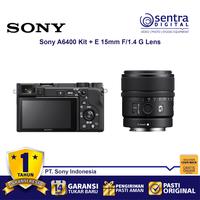 Gambar Sony Alpha A6400 Kit 16-50mm Bundling E 15mm F/1.4 G Lens (SEL15F14G) - BO dari Sentra Digital Kota Surabaya 2 Tokopedia
