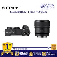 Gambar Sony Alpha A6400 (Body Only) With E 15mm F/1.4 G Lens (SEL15F14G) - BO dari Sentra Digital Kota Surabaya 3 Tokopedia