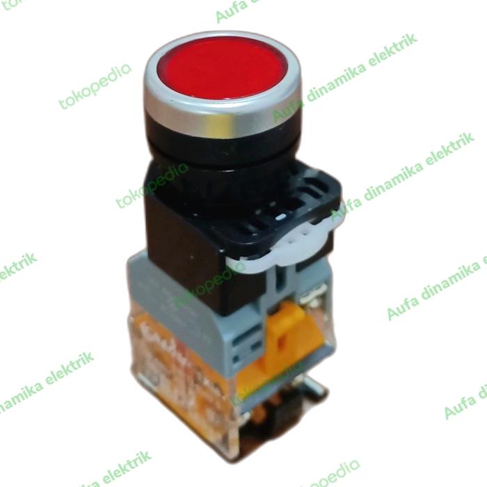 Jual Push Button pilot lamp 24vdc illmuminated push button 22mm 24vdc ...