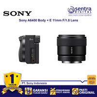 Gambar Sony Alpha A6400 (Body Only) With E 11mm F/1.8 Lens (SEL11F18) - BO dari Sentra Digital Kota Surabaya 3 Tokopedia