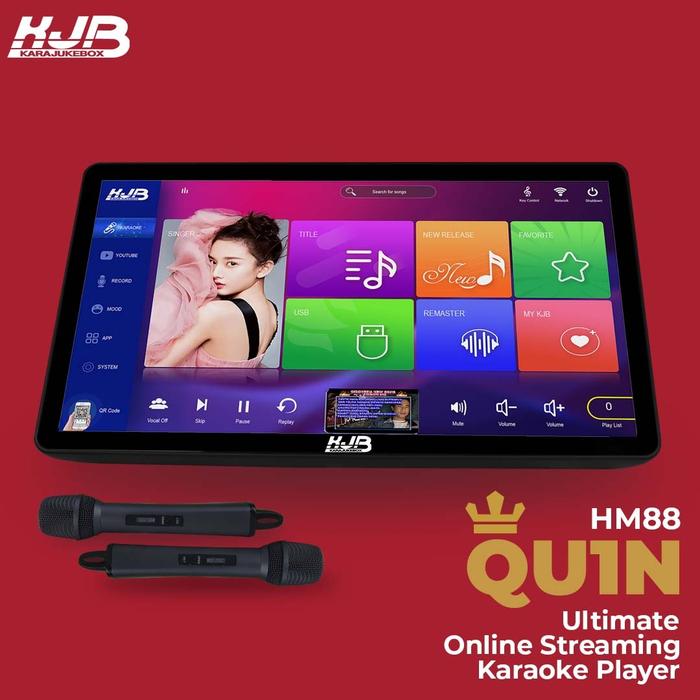 Gambar KJB HM88 Qu1n Quin smart touchscreen karaoke player with wireless mic dari Excellent Audio Official Kota Administrasi Jakarta Pusat Tokopedia