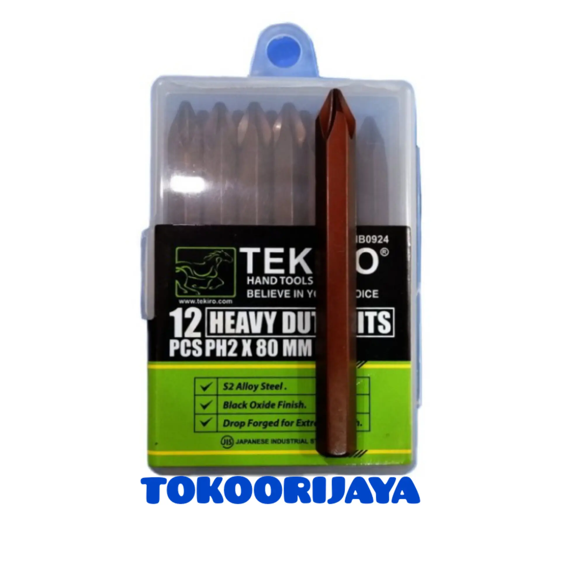 MATA OBENG KETOK SET 12 PCS ( ) PH2 TEKIRO / IMPACT DRIVER BITS SET 12