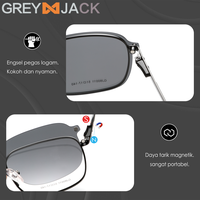 Gambar Grey Jack Kacamata ClipOn Free 3 lens Polarized Style Kotak New 80011 - C5, CLIP ON(NORMAL) dari Grey Jack Eyewear Kota Administrasi Jakarta Barat 5 Tokopedia