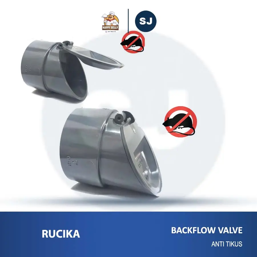 Back Flow Valve 3 Inch Fitting Katup Sistem Aliran Satu Arah 3" Rucika