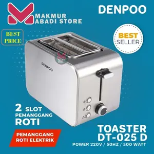 Denpoo Oven Toaster Pemanggang Roti Elektrik DT 025 D