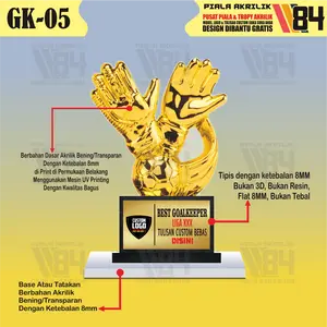 PIALA KIPER TERBAIK, PIALA KIPER, TROPY KIPER, TROPI KIPER, TROPHY KIPER, PIALA GOALKEEPERS, PIALA GOALKEEPER, PIALA GOAL KEEPERS, PIALA GOAL KEEPERS, GOALKEEPER TROPHY, TROPY GOALKEEPER, PIALA TROPI PENJAGA GAWANG, KIPER TERBAIK, BEST GOALKEEPER GK-05