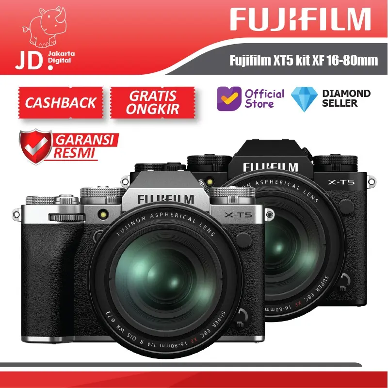 Fujifilm XT5 kit XF 16-80mm Fuji X-T5 XT 5 kit 16-80 mm