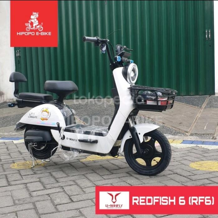 Gambar Uwinfly Redfish6/RF6 /Redfish 6/Rf 6 Sepeda Motor Listrik, Garansi dari hipopoebike Kota Surabaya Tokopedia