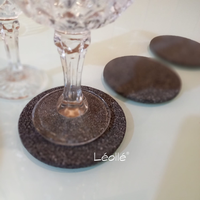 Gambar Leolle Bali Tatakan Gelas & Tempat Lilin Batu Alam Peralatan Makan Estetik | Coaster Batu Kerajinan Tangan Minimalis Dekorasi Meja Makan & Kafe | Awet Tahan Panas Alami | Cocok Hadiah Gift | Natural Stone Coaster & Candle Holder Premium Handmade Quality - Hitam dari Leolle Bali Kota Denpasar 4 Tokopedia