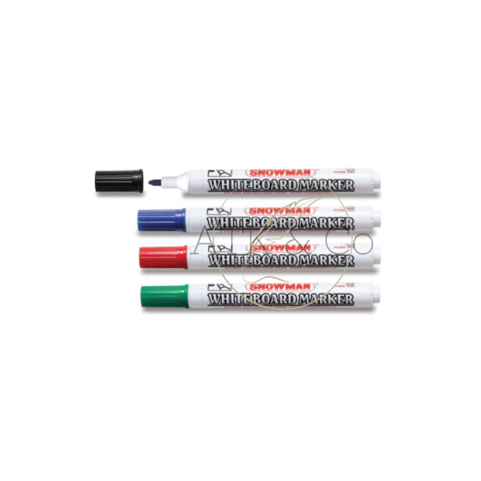 Gambar Spidol Papan Tulis Whiteboard ABG-12 - Snowman White Board Marker - Hitam dari ATK & Co Kota Bandung Tokopedia