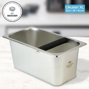 KNOCK BOX WADAH AMPAS KOPI ESPRESSO STAINLESS STEEL UKURAN XL