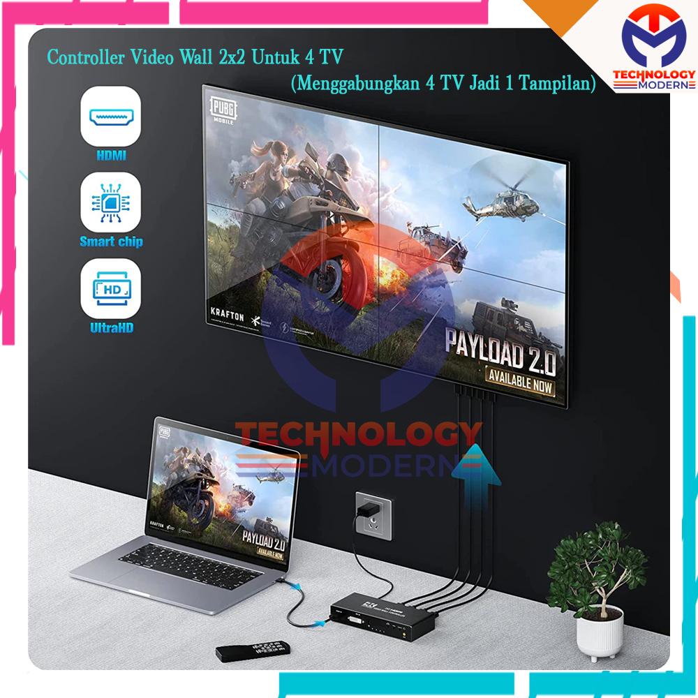 Controller Video Wall 2x2 For 4 TV (Menggabungkan 4 TV Jadi Big Screen