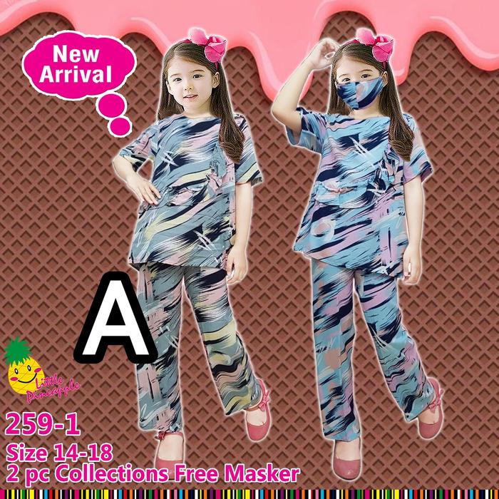 Gambar baju stelan anak perempuan by little pineapple 10 tahun dari Aurora Kids Collection Kab. Bekasi 3 Tokopedia