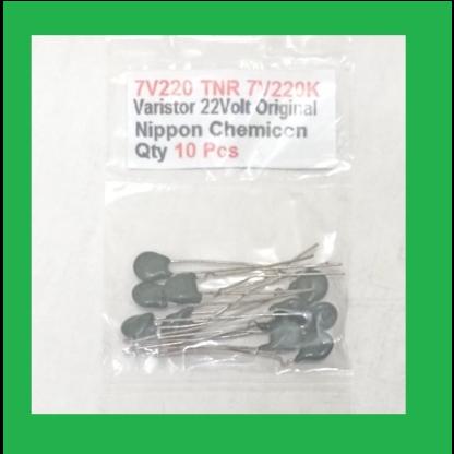 Gambar Qty 10 Pcs 7V220 TNR 7V220K Varistor 22Volt Original Nippon Chemicon dari Nivico shop Kota Administrasi Jakarta Barat Tokopedia