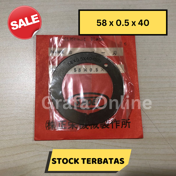 Gambar Pisau SLITTING Blade Shoei Jepang 58 x 0.5 x 40 dari Grafa Online Kota Administrasi Jakarta Timur Tokopedia