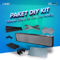 Gambar Paket DIY Box / Casing /Frame Running Text 224cm x 32cm (14 panel) dari Luminix Cipta Teknologi Kota Salatiga 1 Tokopedia
