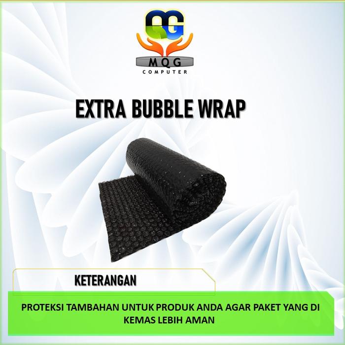 Gambar TAMBAHAN / EXTRA PACKING BUBBLE WRAP HITAM dari MQG Computer ID Kab. Tangerang Tokopedia