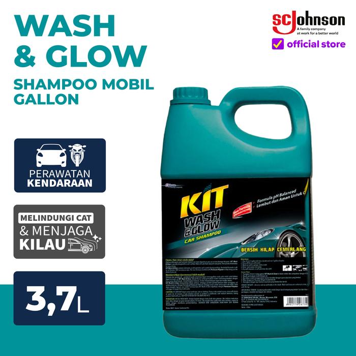 Gambar KIT Wash & Glow Shampoo Mobil Gallon 3.7 L dari KIT Autocare Kota Tangerang Tokopedia