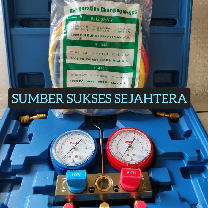 TESTING MANIFOLD AC SET R22 R134A R32 R410A BOX DOUBLE GAUGE - Shop ...