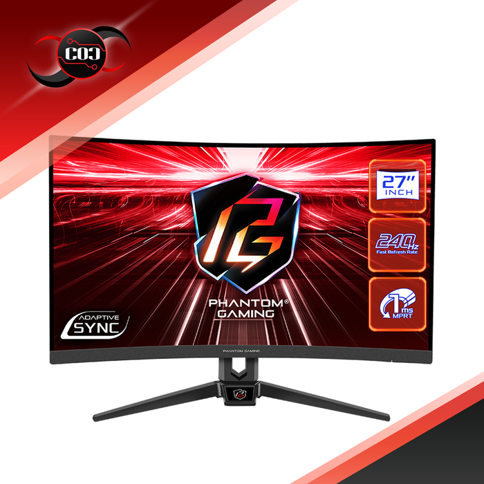 Gambar ASRock Phantom Gaming PG27F15RS1A Curved Gaming Monitor dari COC Komputer Kota Administrasi Jakarta Pusat Tokopedia