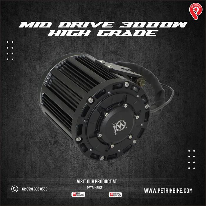 Gambar Dinamo bldc 72volt 3000watt QS mid drive motor listrik II PetrikBike dari Dyvolt Ev Shop_NEW Kota Bekasi Tokopedia