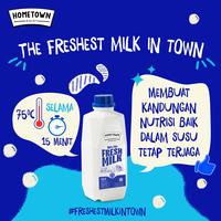 Gambar Hometown Fresh Milk Susu Segar 1L (ISI 2 BOTOL) - Twin Pack - JADETABEK dari GGF Mart Jakarta Pusat 2 Tokopedia