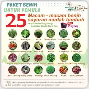 Paket 22 Macam Benih Sayuran Hybrida F1 Bibit Sayuran Hidroponik