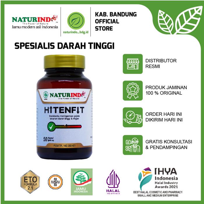 Gambar Obat Herbal Darah Tinggi Naturindo HITENFIT dari Jamu Modern Naturindo Kab. Bandung Tokopedia