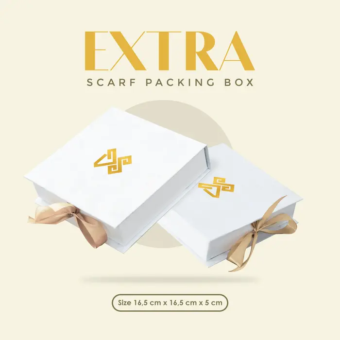 Gambar Dyah Suminar - Extra Packing Hardbox / Box Gift Pita Gold - BOX SCARF dari DS Modest Kab. Bantul 5 Tokopedia