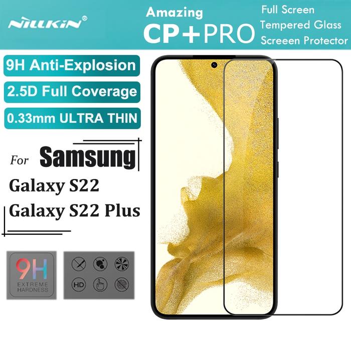 Gambar TEMPERED GLASS NILLKIN CP+ PRO FULL SAMSUNG GALAXY S22 / S22 PLUS - S22 dari kichikochi Kota Administrasi Jakarta Utara Tokopedia