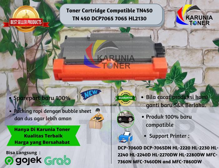 Gambar Toner Cartridge Compatible TN450 TN 450 DCP7065 7065 HL2130 dari KARUNIA TONER Kota Surabaya Tokopedia