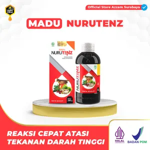 Madu Nurutenz 280gr Obat Herbal Penurun Tekanan Darah Tinggi Hipertensi BPOM RI 183622691 Halal Indonesia
