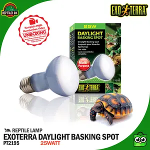 Exoterra Daylight Basking Spot Lampu UVA Pemanas Reptil Torto Sulcata