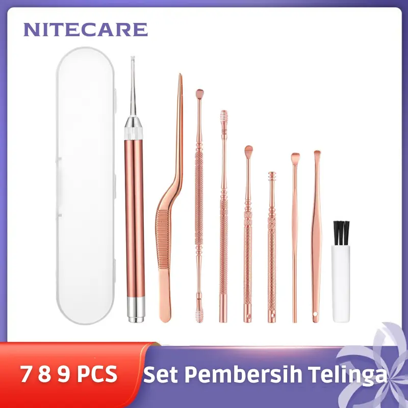 Set Korek Kuping Alat Pembersih Telinga Aman untuk Bayi atau Dewasa