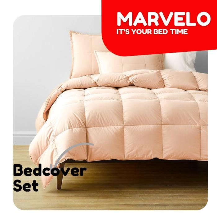 Gambar Marvelo Bedcover Sprei Set Katun Tinggi 30 Krem Size 180 cm dari Marvelo Bedding Kab. Sleman Tokopedia