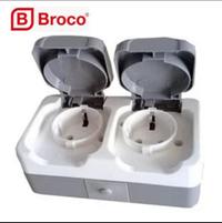 Gambar broco atlantic double socket outlet OUTDOOR 2252 dari CV. Sumber Cahaya Baru Kota Administrasi Jakarta Barat 1 Tokopedia