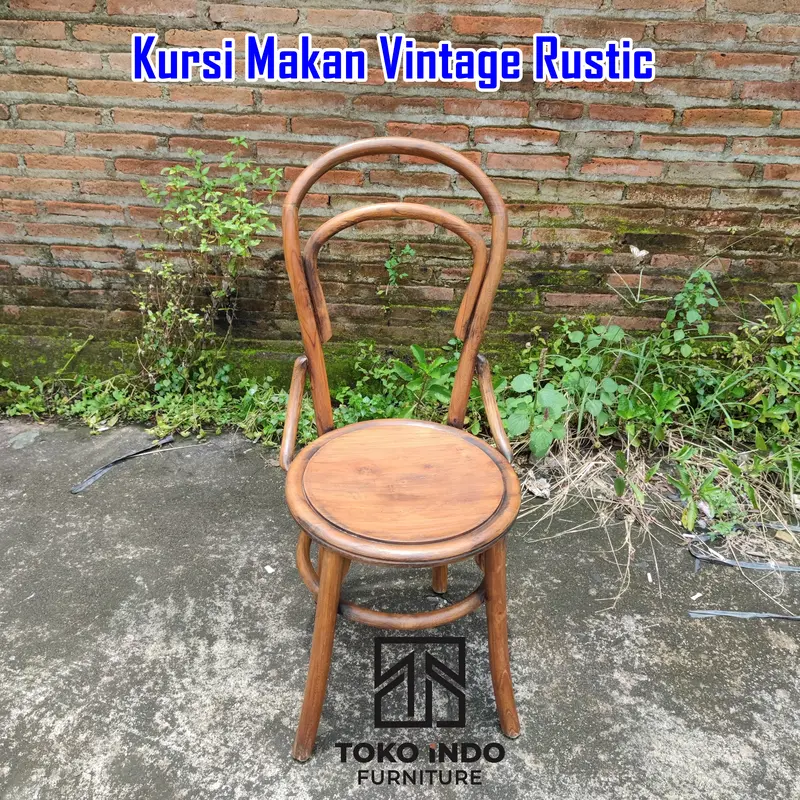 Kursi Makan Minimalis Vintage, Kursi Cafe Rustic, Kursi Cafe Antik 1