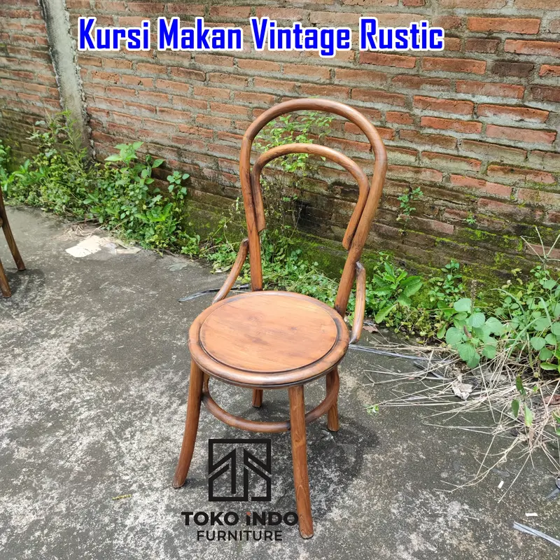 Kursi Makan Minimalis Vintage, Kursi Cafe Rustic, Kursi Cafe Antik 2