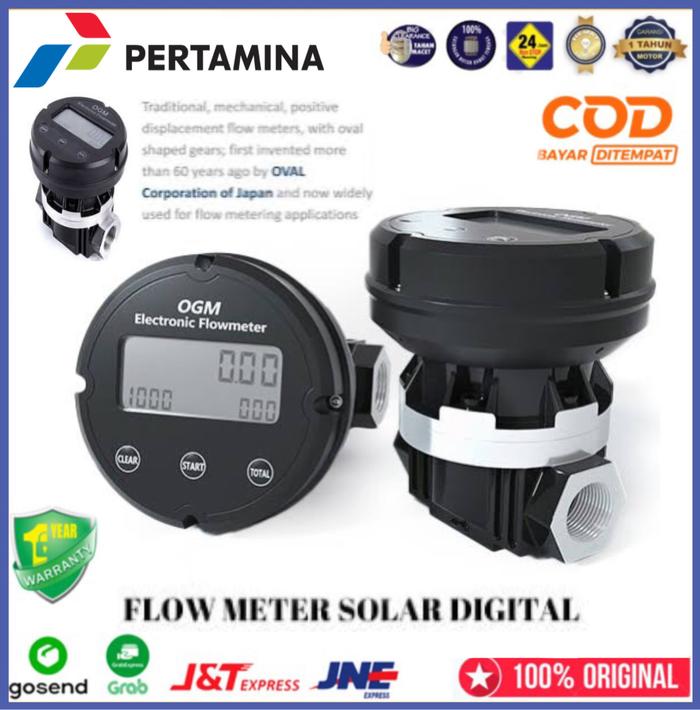 Jual FLOW METER 1 INCH OGM DIGITAL - OVAL GEAR FLOWMETER DIGITAL DN25 ...